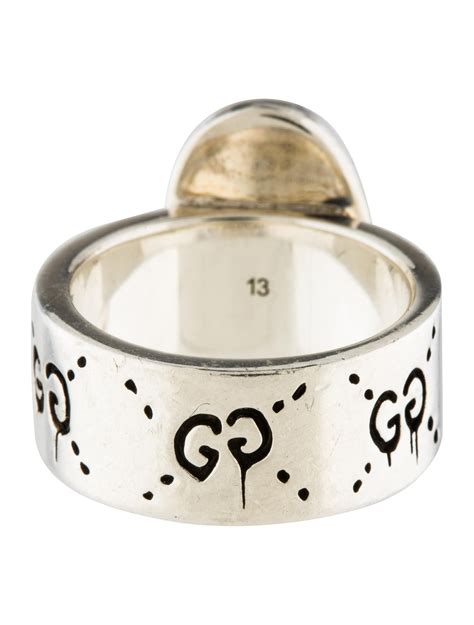 gucci fashion rings|gucci ghost ring gold.